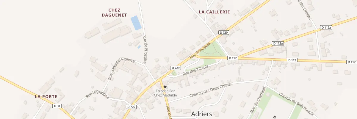Plan du 45 Rue Principale à Adriers