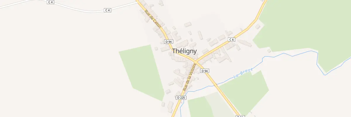 Plan du 9 Pl de L Eglise à Théligny
