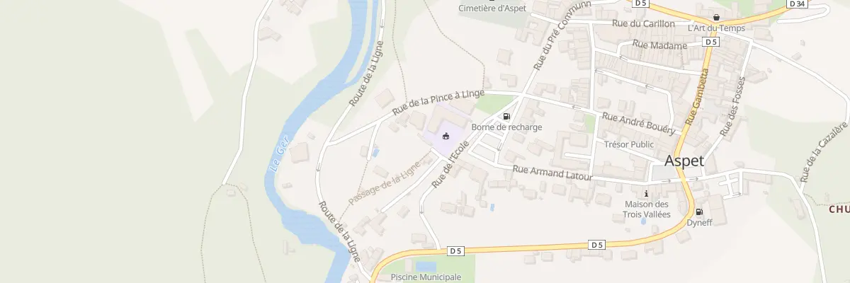 Plan du 2 Pas de la Ligne à Aspet