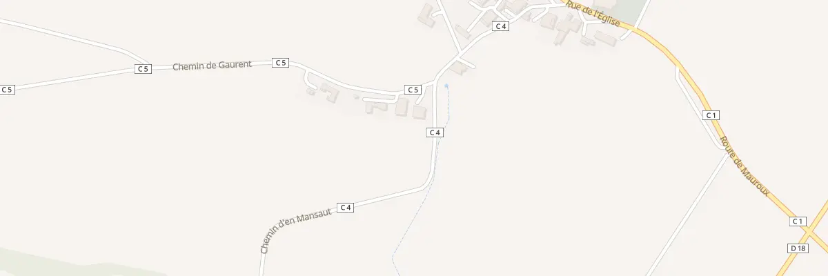 Plan du 5037 Au Village à Saint-Créac