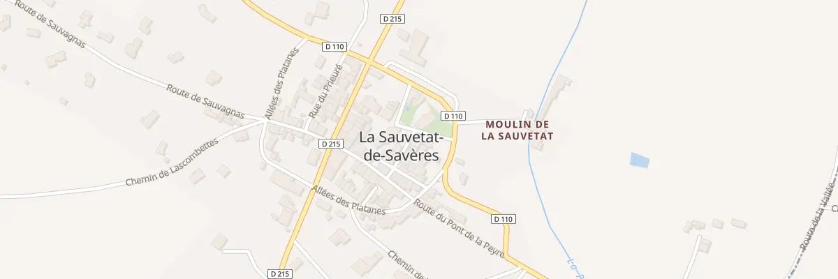 Plan du 54 Rue de la Halle à La Sauvetat-de-Savères