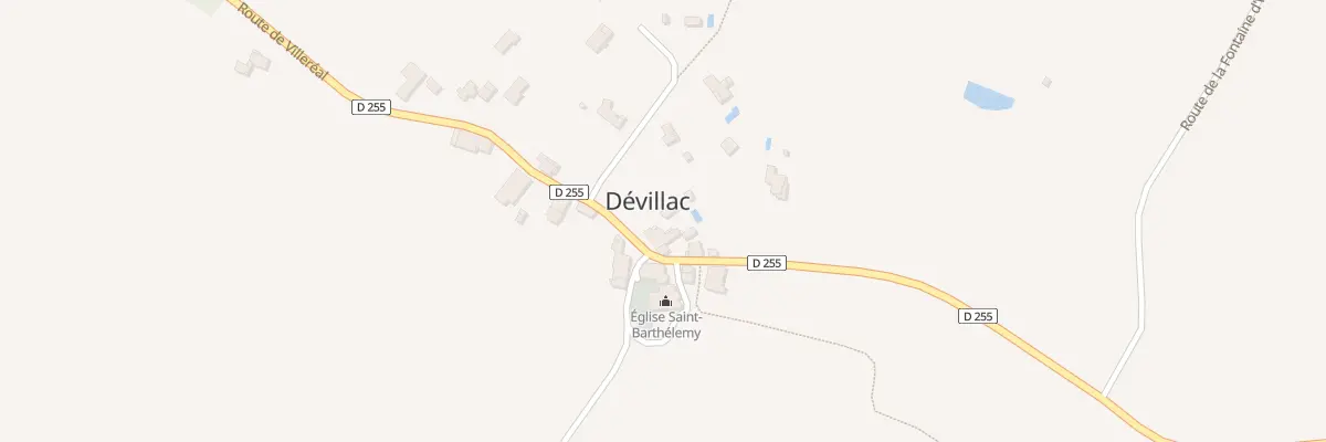 Plan du 5 Le Bourg Ouest à Dévillac