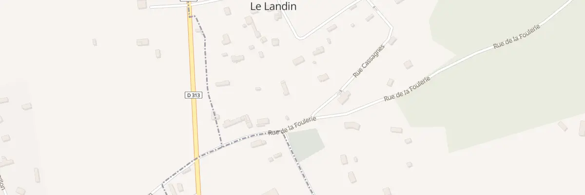 Plan du 9003 Rue de la Foullerie au Landin