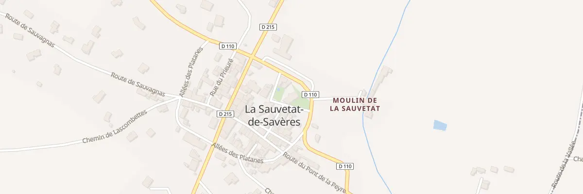 Plan du 21 All du Foirail à La Sauvetat-de-Savères