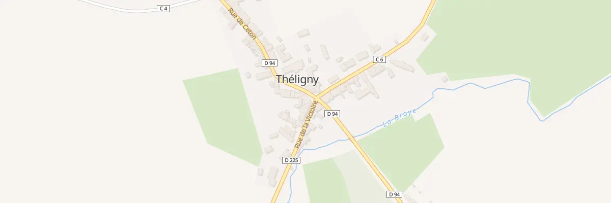 Plan du 1 Pl de L Eglise à Théligny