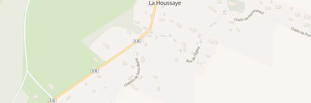 Plan du 25 Rue de l’Eglise à La Houssaye