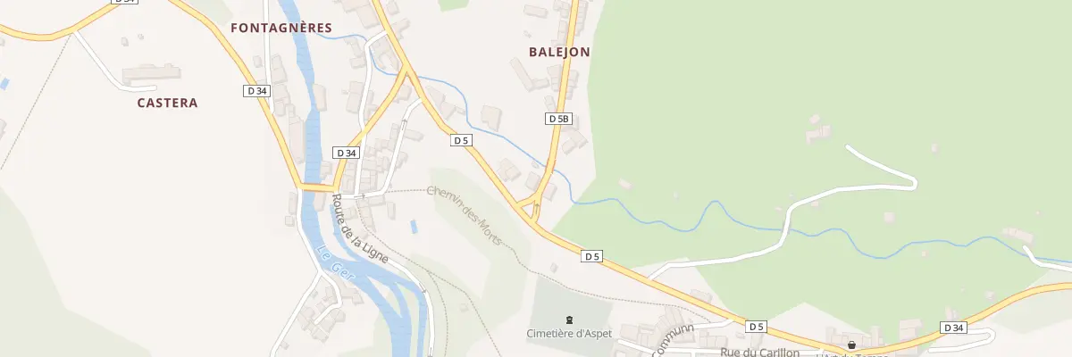 Plan du 209 Balejon à Aspet