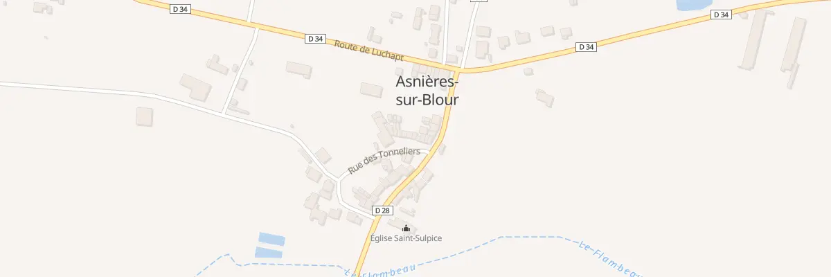 Plan du 1 Rue des Tonneliers à Asnières-sur-Blour