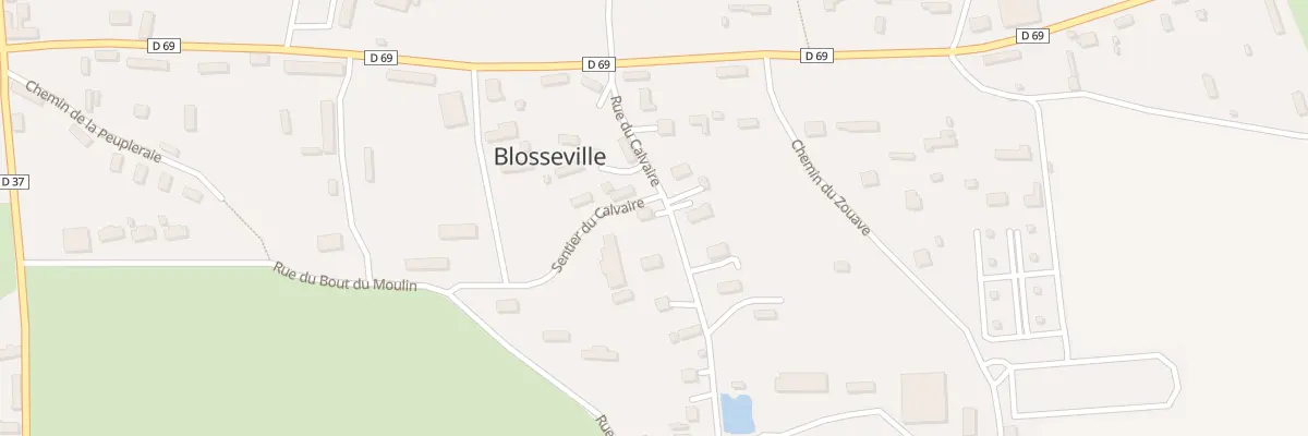 Plan du 7 Rue du Calvaire à Blosseville