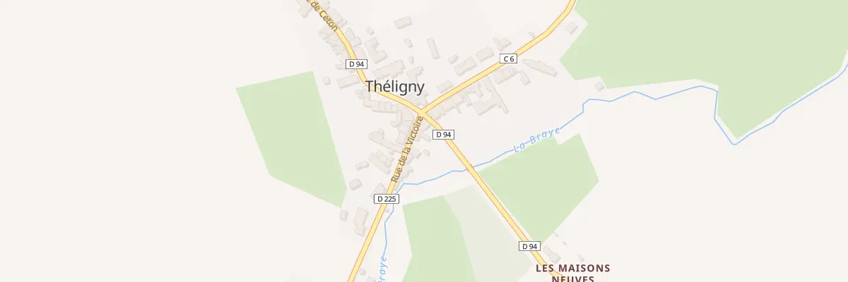 Plan du 3 Rue de la Victoire à Théligny
