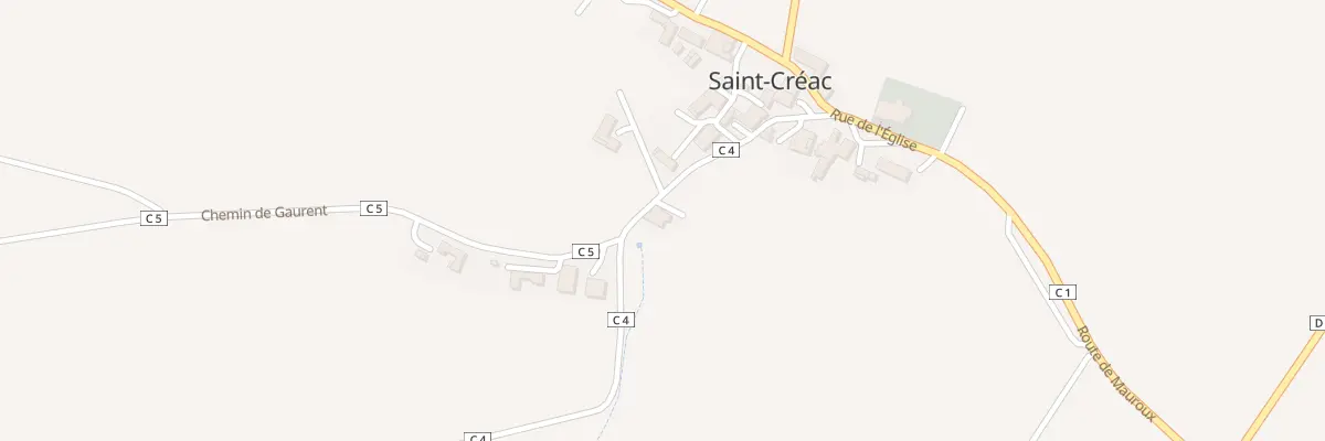 Plan du 5038 Au Village à Saint-Créac
