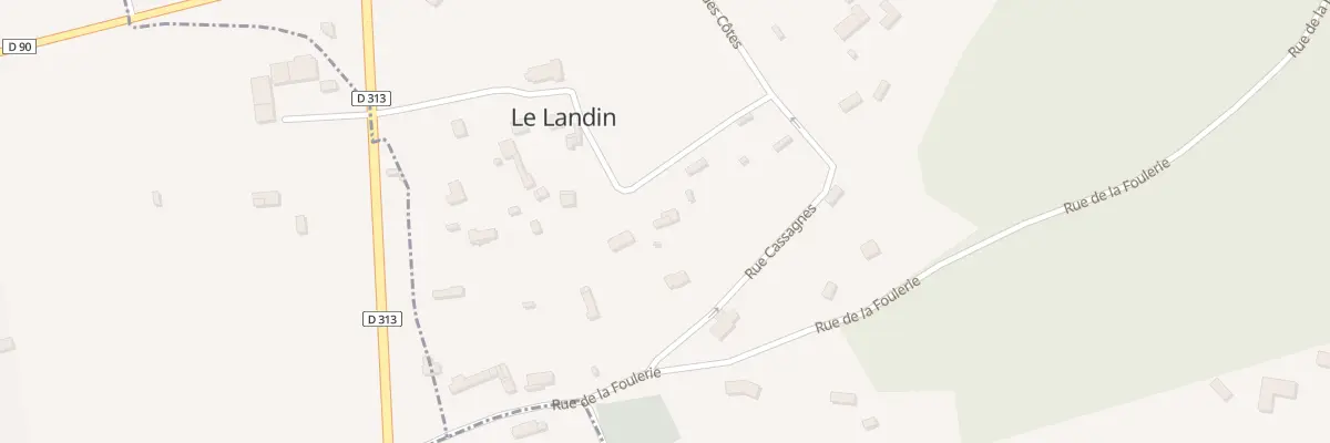 Plan du 9005 Rue de l’Eglise au Landin