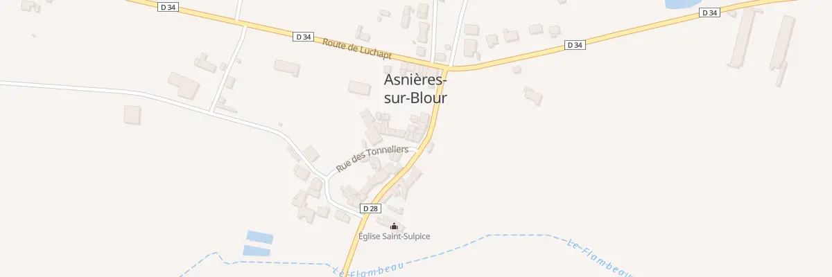Plan du 5164 Le Bourg à Asnières-sur-Blour