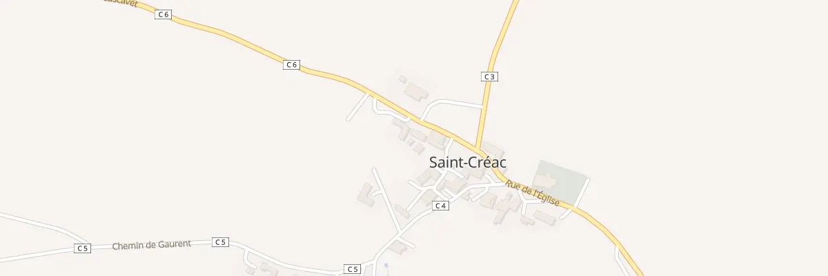 Plan du 5041 Au Village à Saint-Créac