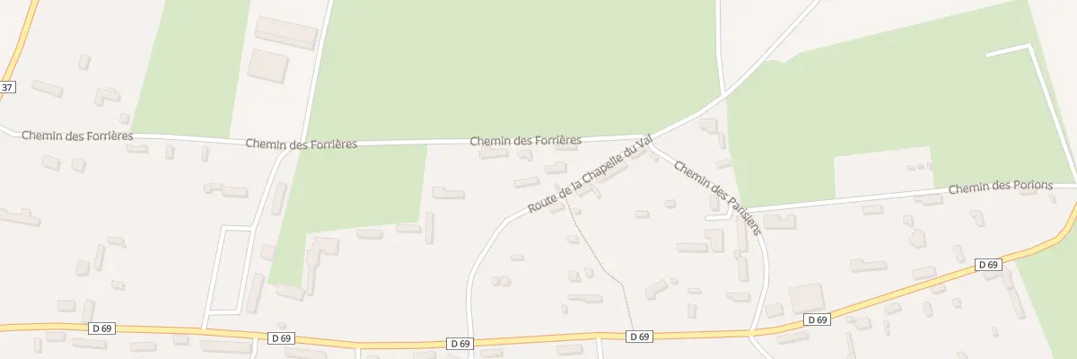 Plan du 6 Rte de la Chapelle du Val à Blosseville