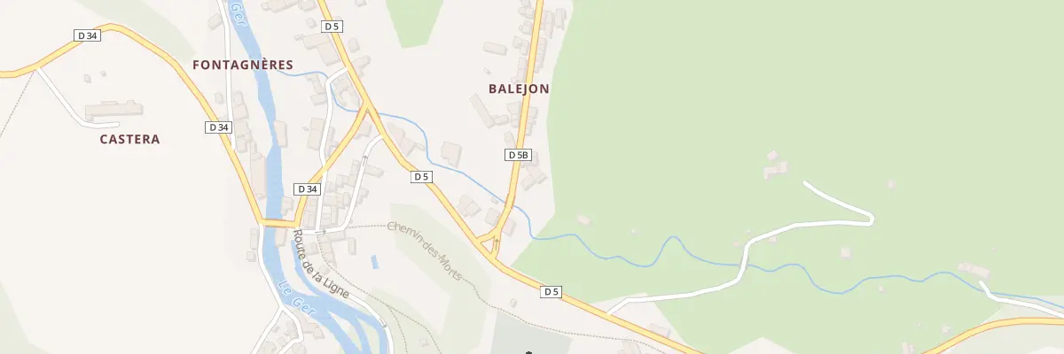 Plan du 246 Balejon à Aspet