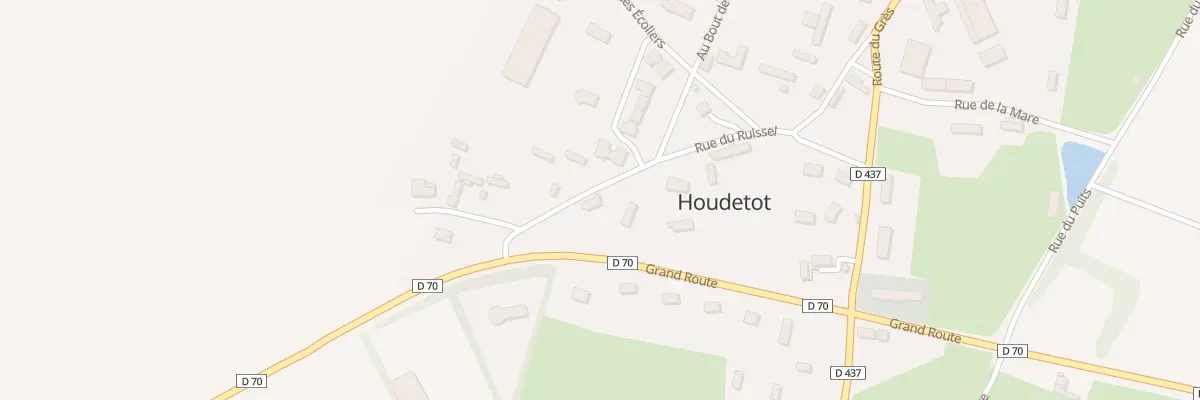 Plan de la Grand Route à Houdetot
