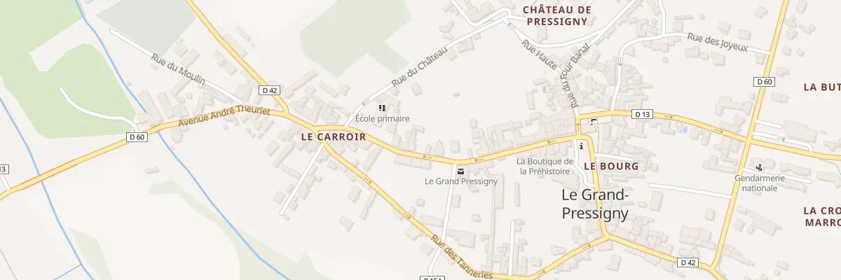 Plan du 28 Gr Grande Rue au Grand-Pressigny