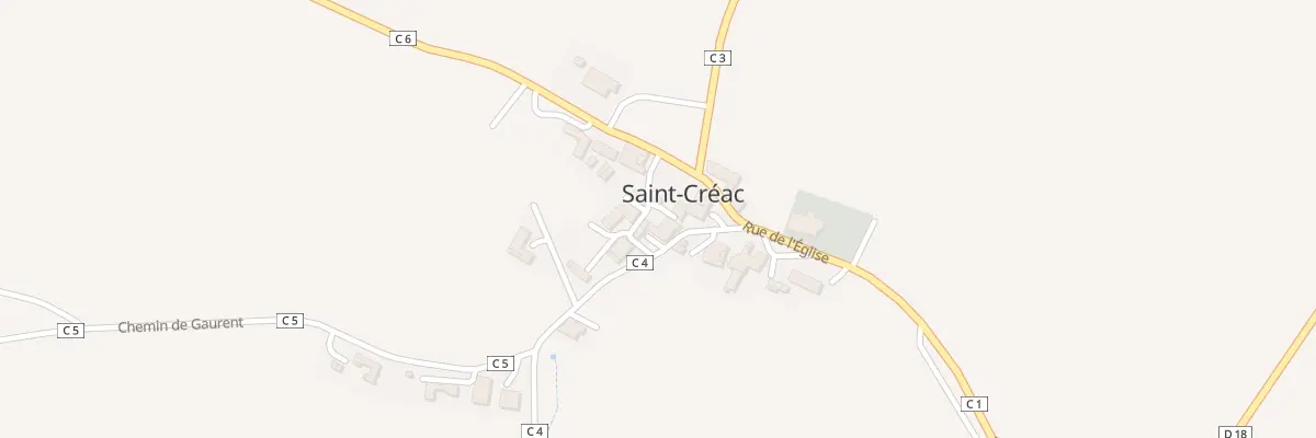 Plan du 5042 Au Village à Saint-Créac