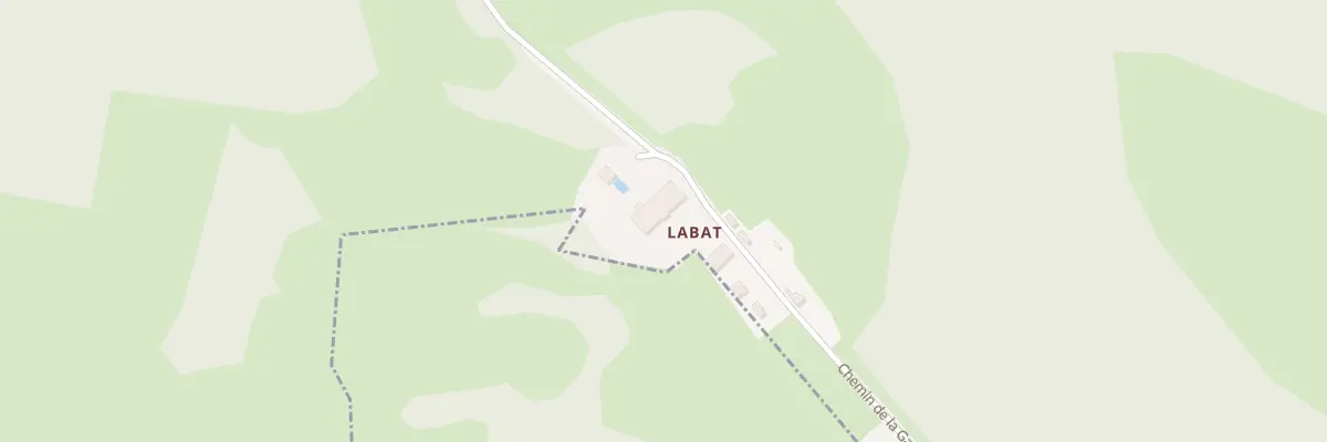 Plan de Labat à Montbernard