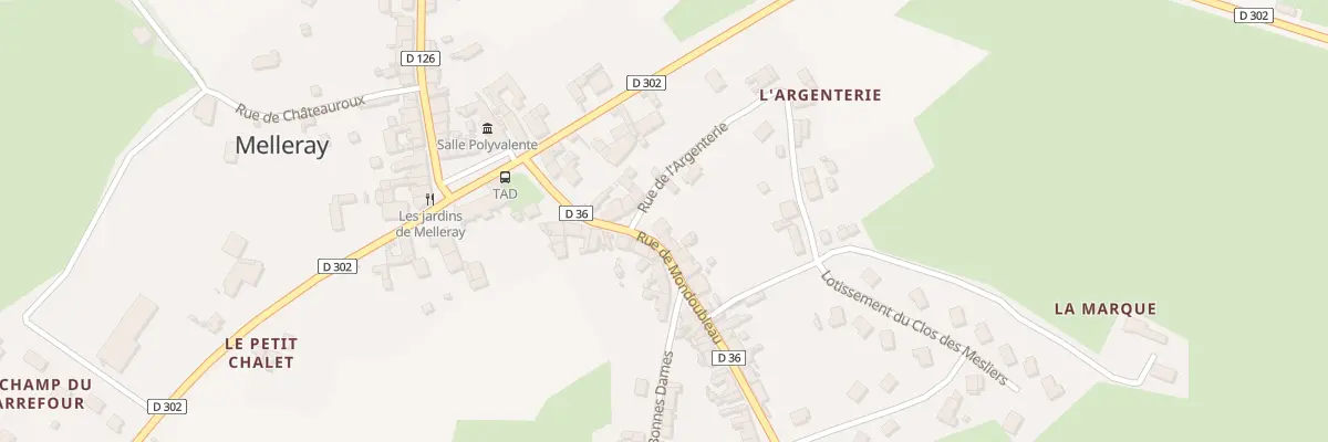 Plan du 7 Rue de Mondoubleau à Melleray