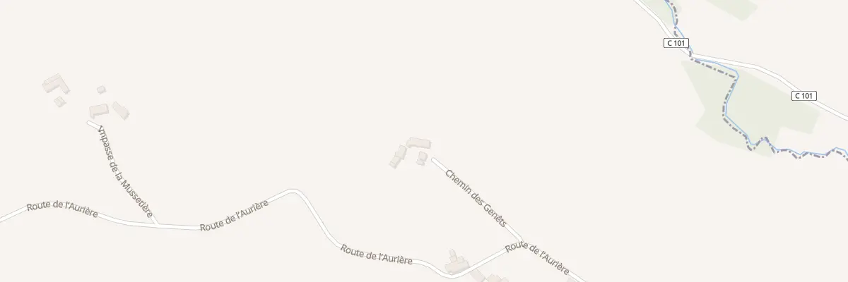 Plan du 1 Che des Genêts à Savigny-sur-Braye