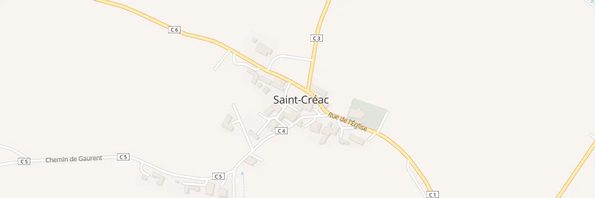Plan du 5191 Au Village à Saint-Créac