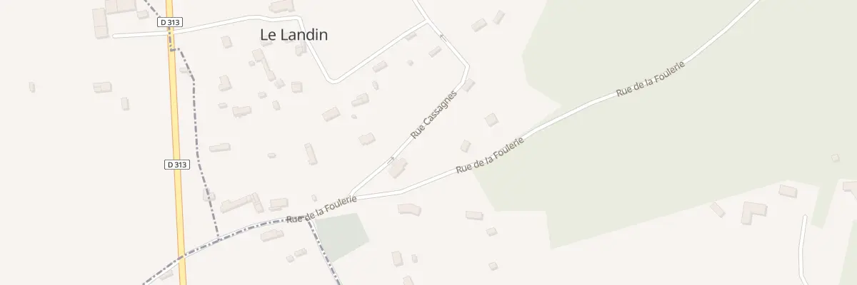 Plan du 9001 Rue Cassagnes au Landin