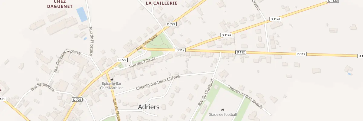 Plan du 2 Rue du Bois du Pic à Adriers