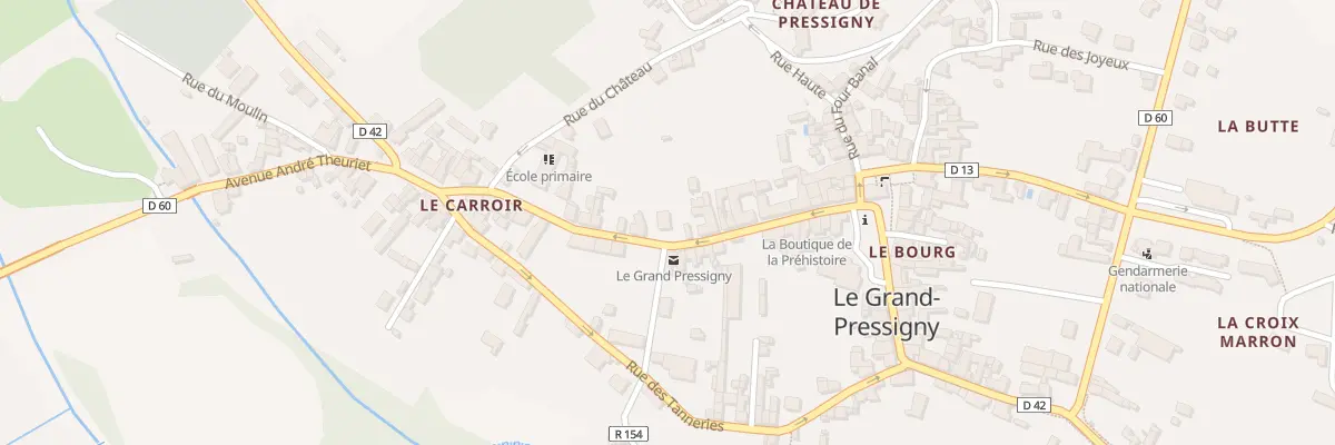 Plan du 24 Gr Grande Rue au Grand-Pressigny