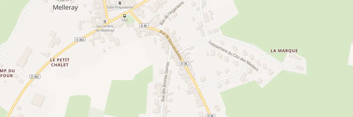 Plan du 24 Rue de Mondoubleau à Melleray