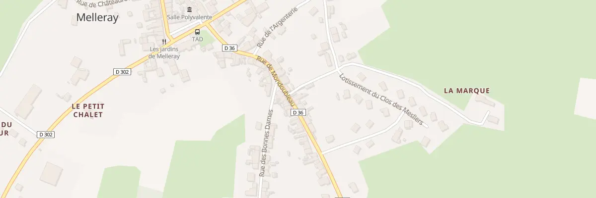 Plan du 23 Rue de Mondoubleau à Melleray