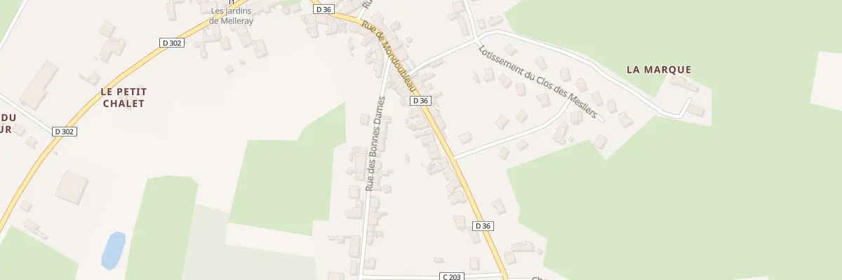 Plan du 32 Rue de Mondoubleau à Melleray
