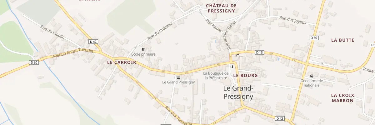 Plan du 20 Gr Grande Rue au Grand-Pressigny