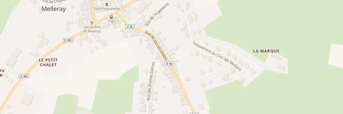 Plan du 25 Rue de Mondoubleau à Melleray