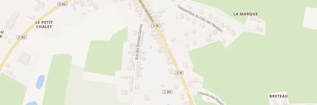 Plan du 40 Rue de Mondoubleau à Melleray