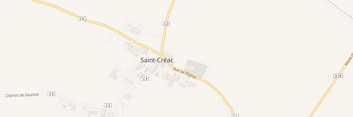 Plan du 5058 Au Village à Saint-Créac