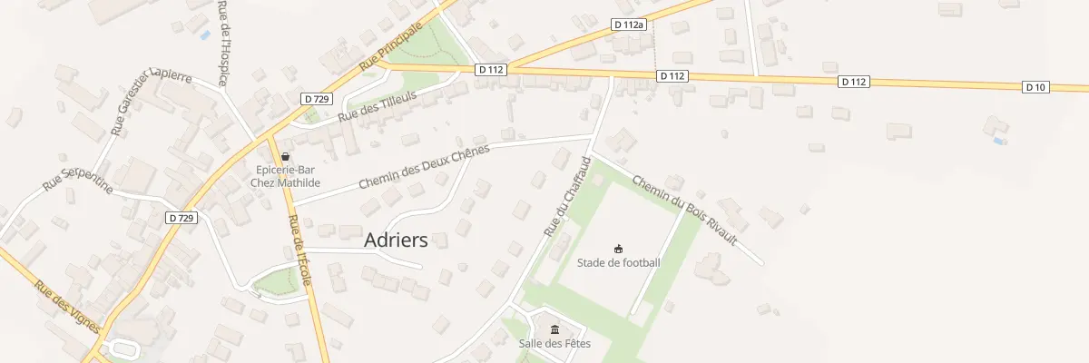 Plan du 11 Rue du Chaffaud à Adriers