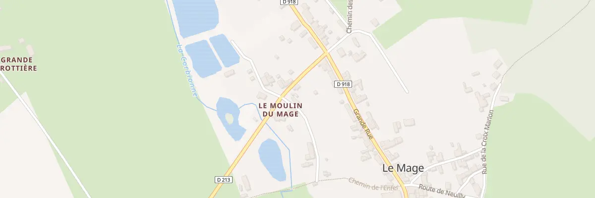 Plan du 1 Che du Lavoir au Mage