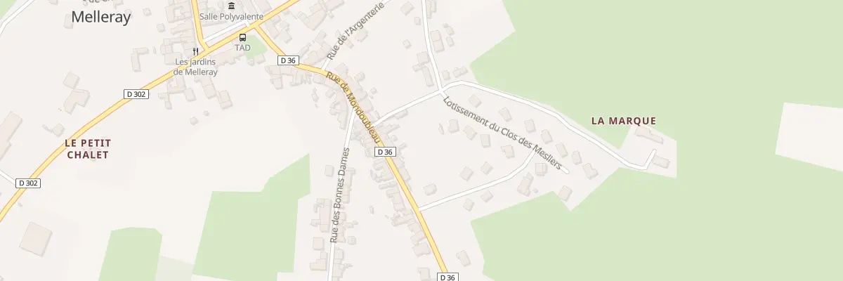 Plan du 29 Rue de Mondoubleau à Melleray