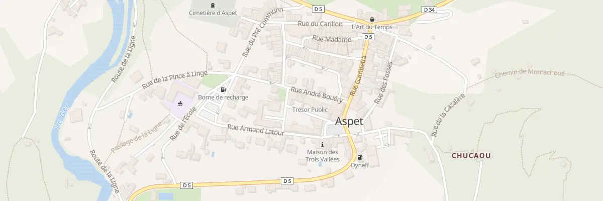 Plan du 3 Rue André Bouéry à Aspet