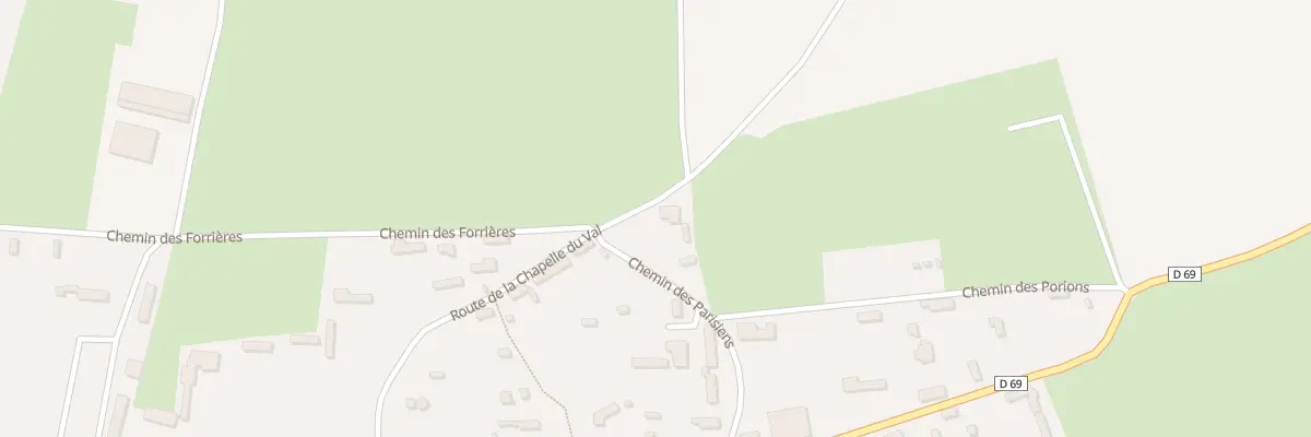 Plan du 7B Rte de la Chapelle du Val à Blosseville
