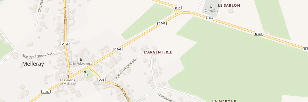 Plan du 5 Rue de L Argenterie à Melleray