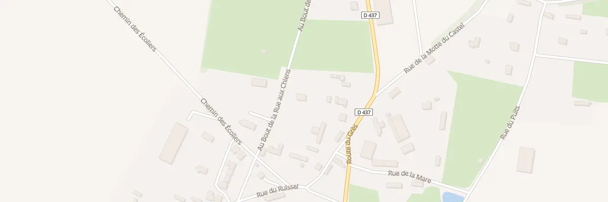Plan du 8 Bout de la Rue aux Chiens à Houdetot