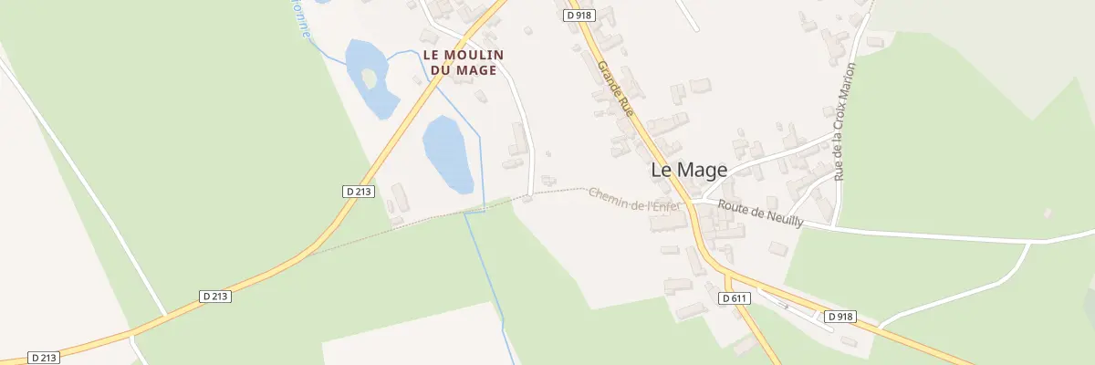 Plan du 3 Che du Lavoir au Mage