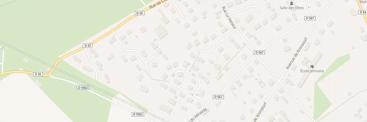Plan du 5 All des Prunus à Bourth