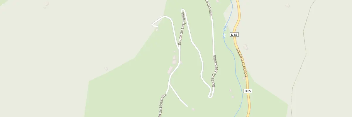 Plan du 223 Lespounille à Boutx