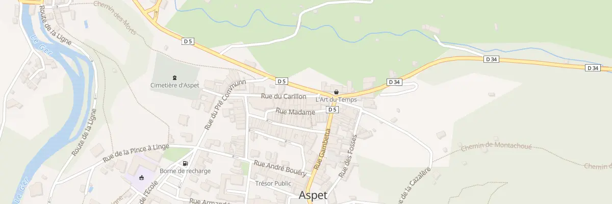 Plan du 3 Rue du Carillon à Aspet