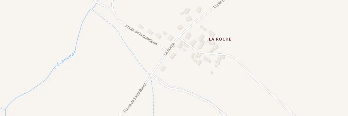 Plan du 3 La Roche à Manthelan