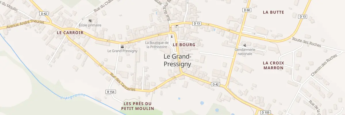 Plan du 14 Pl du Mal Savoie Villars au Grand-Pressigny